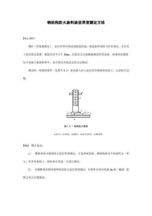 钢结构防火涂料涂层厚度测定方法