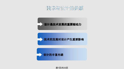 高一通用技术技术与设计的关系PPT课件