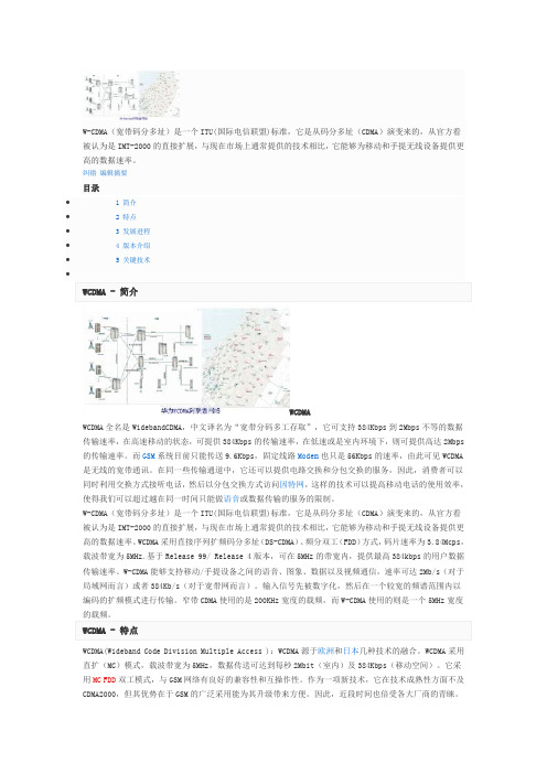 WCDMA简介