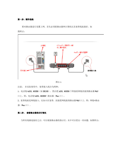 XP系统下的路由器基本配置