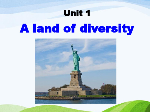 最新人教版高中英语选修8 Unit 1《A land of diversity》Warming up课件ppt.ppt