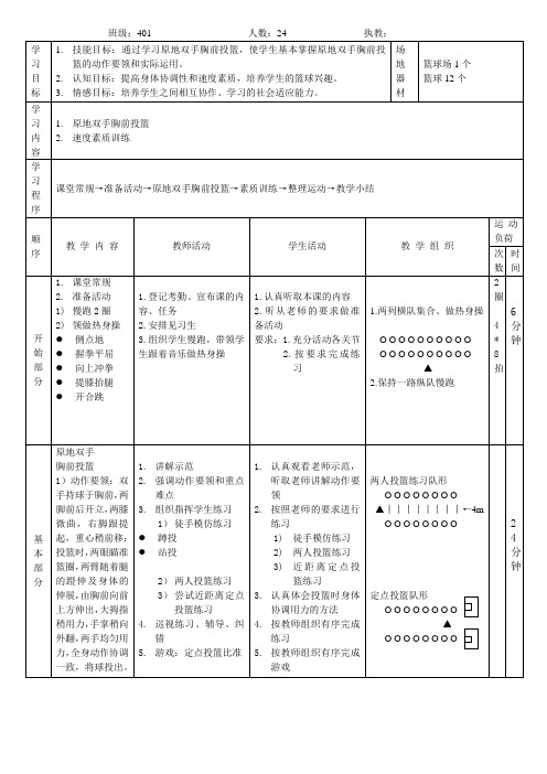 新人教版三至四年级体育下册《球类活动  一、小篮球  5.原地双手胸前投篮与游戏和比赛》公开课教案_25