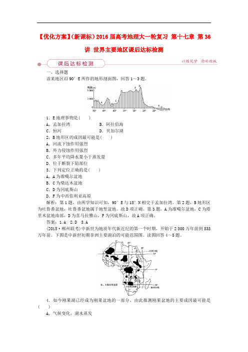 优化方案(新课标)高考地理大一轮复习 第十七章 第36讲