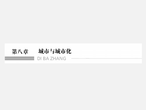 高考地理 一轮复习 城市与城市化 第一节 城市内部空间结构和不同等级城市的服务功能 新人教版