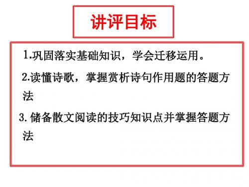 潍坊一模试题讲评