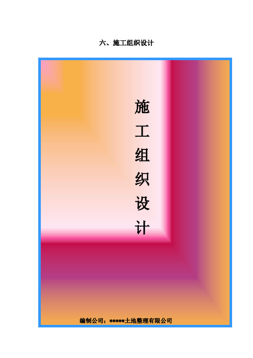 土地整治项目施工组织设计(最新、通用)【范本模板】