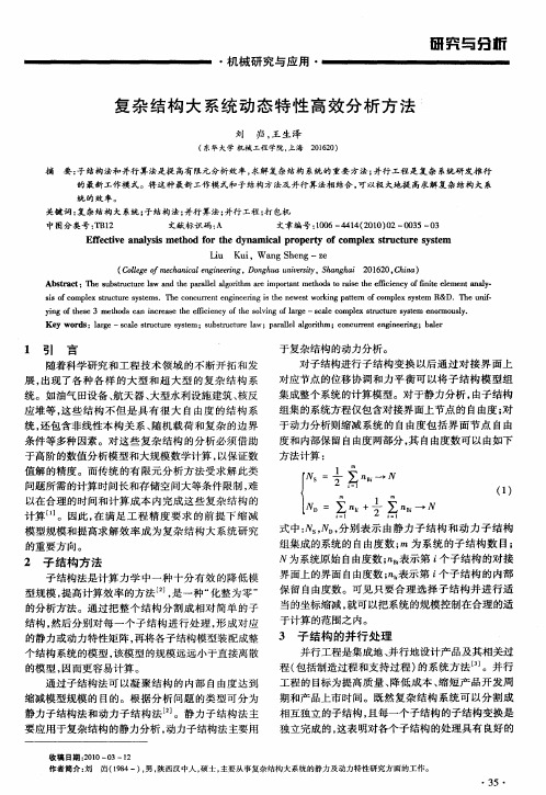 复杂结构大系统动态特性高效分析方法