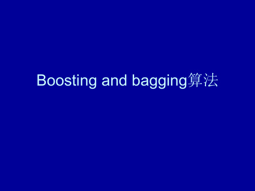 集成学习_boosting与bagging PPT课件