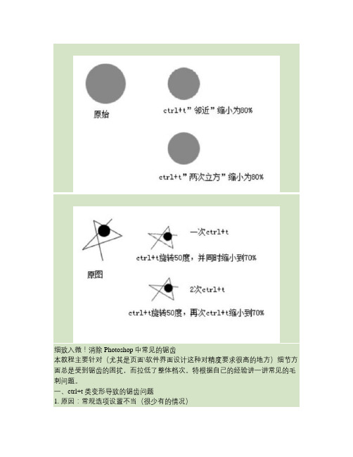 消除PS常见的锯齿.