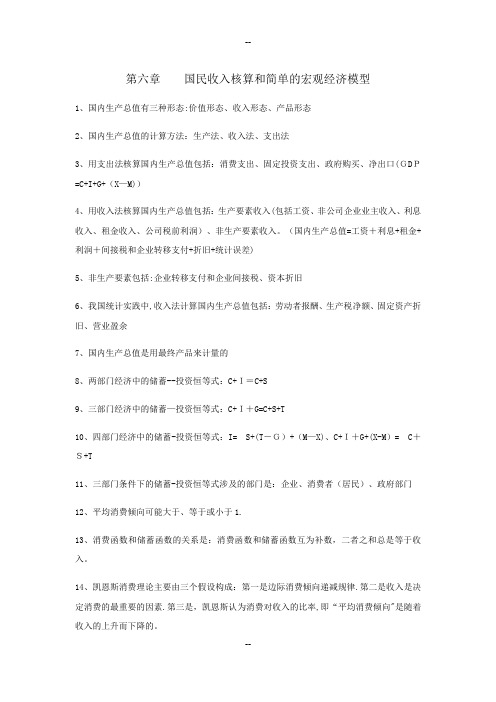 中级经济师重点知识汇总