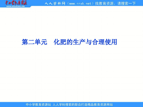 苏教版化学选修2《化肥的生产与合理使用》ppt课件