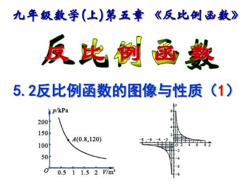 九年级数学反比例函数的图象与性质1