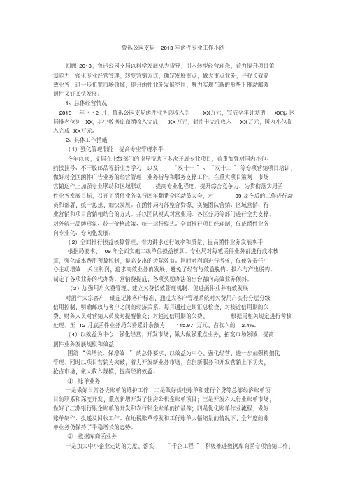 【VIP专享】2013年函件工作总结