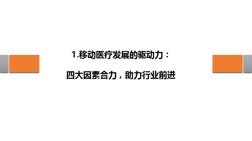 2018年移动医疗行业市场分析报告