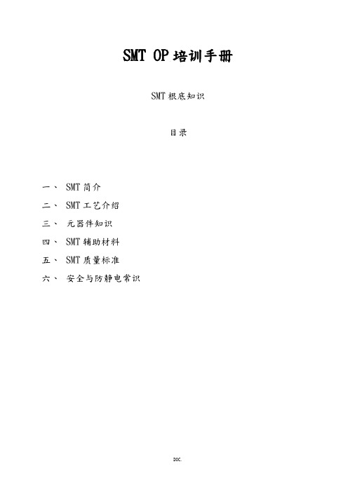SMT操作教材资料