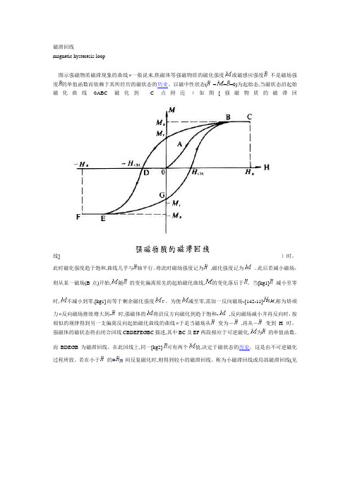 铁磁材料的磁滞回线