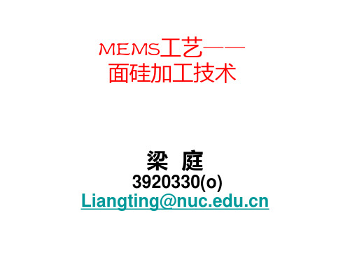 MEMS工艺表面硅加工技术