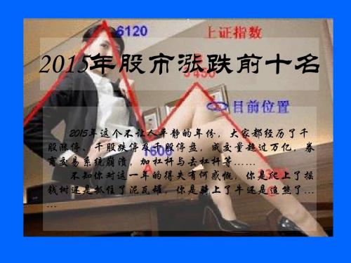 2015年股票涨跌幅1