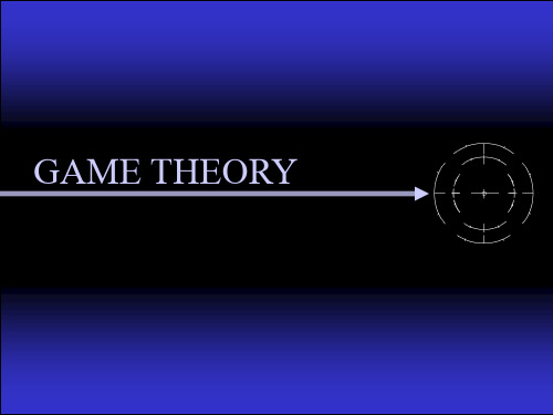 GAME THEORY