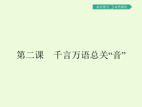 2.1字音档案——汉字的注音方法PPT课件人教版