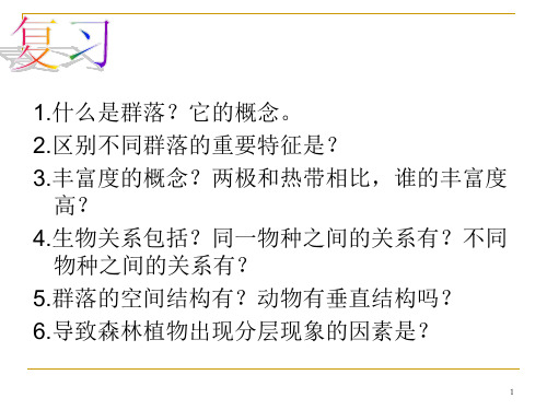 人教版生物必修三4.4群落的演替生物精品公开课资源