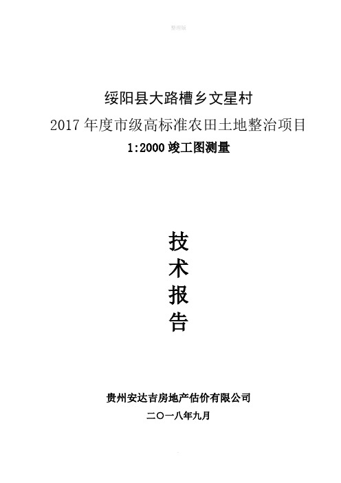 竣工测量报告