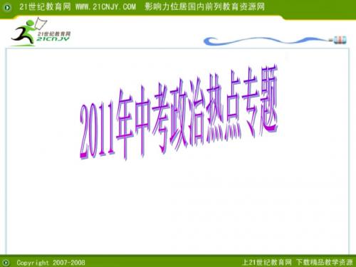 2011年中考政治热点专题