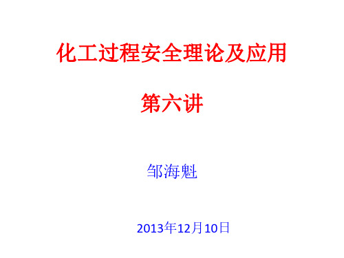 化工安全工程课件-第7章 防火防爆设计