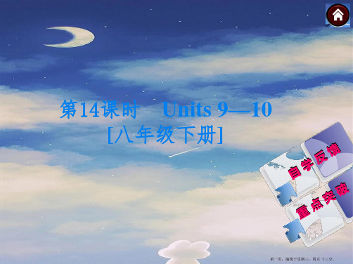 【人教版】九年级英语一轮复习课件：(第14课时)Units 9-10[八下](31页)