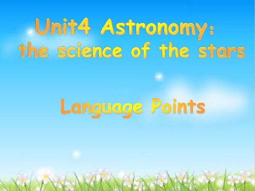 人教高中英语必修3Unit4Language Points(共28张PPT)