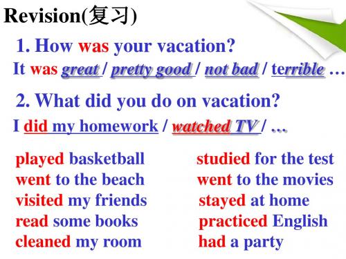 Unit1 Where did you go on vacation  课件 (人教版八年级上) (8)