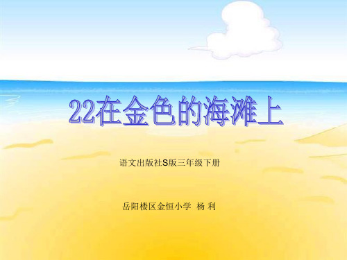 22在金色的海滩上2精品PPT课件