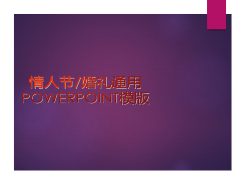 情人节婚纱店工作报告总结PPT模板(1)