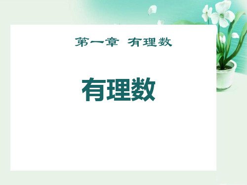 人教版七年级数学上册 (有理数)课件教学