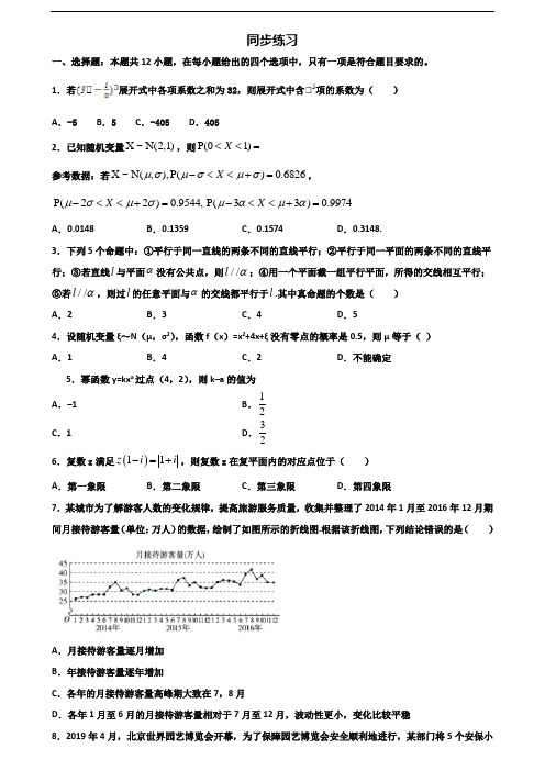 2020学年山西省晋城市新高考高二数学下学期期末质量跟踪监视试题