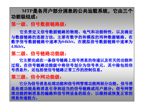 7号信令网功能级结构