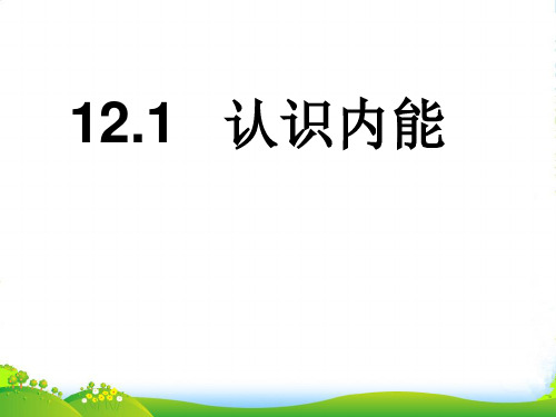 沪粤版物理九年级上册：12.1 认识内能 课件 (共12张PPT)