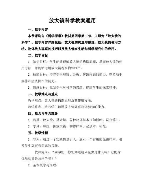 放大镜科学教案2