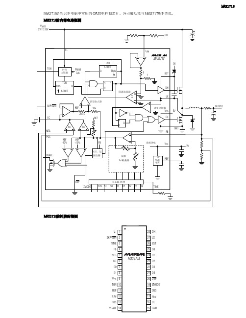 MAX1718笔记本电脑CPU供电控制芯片
