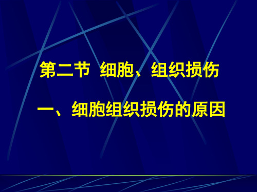 细胞、组织损伤