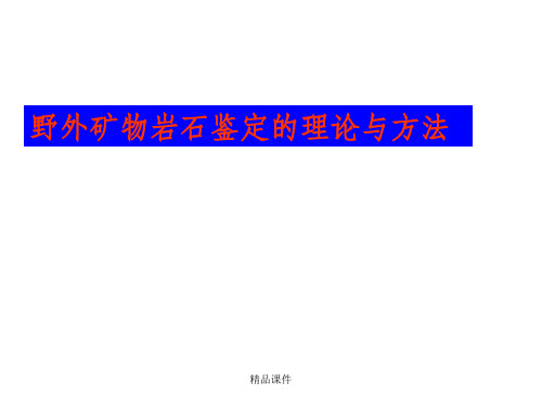 野外矿物岩石鉴定的理论与方法 