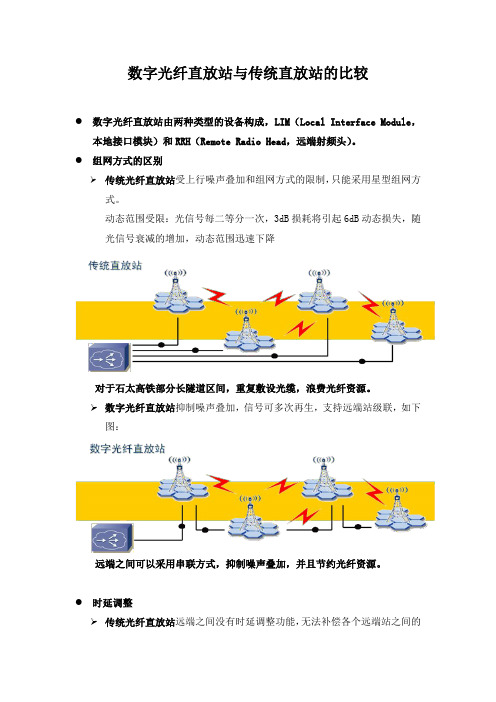 数字光纤直放站与传统直放站的比较