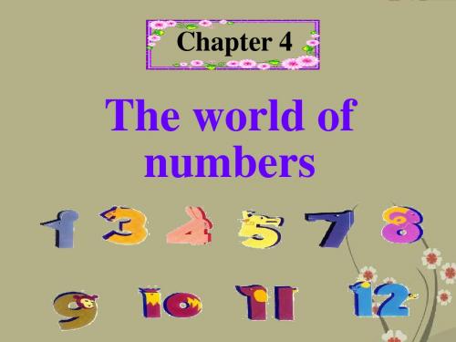 七年级英语上册《Chapter4 The world of numbers Reading》课件 牛津版