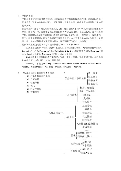 飞行器设计相关注意事项