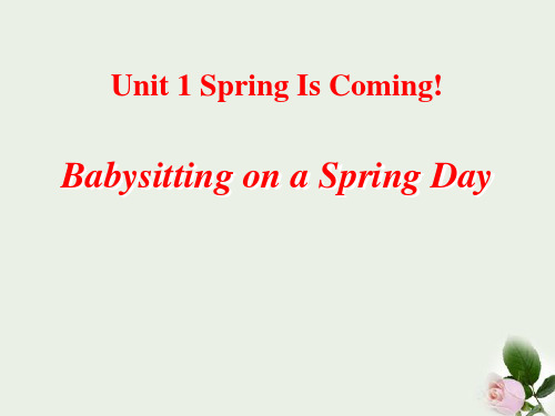 《Babysitting on a Spring Day》Spring Is Coming 图文