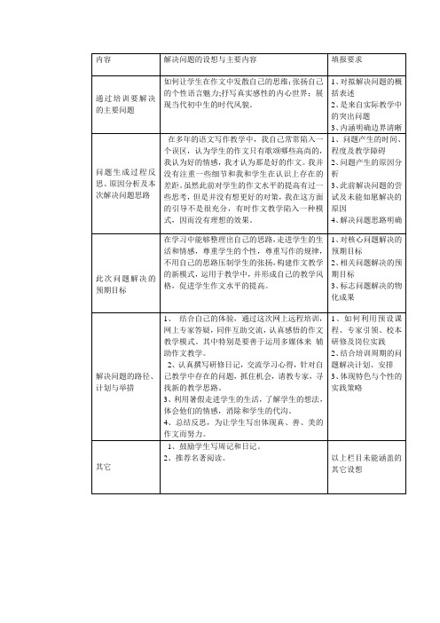 国培初中语文第一次作业答案