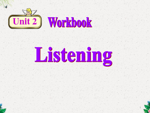 人教版高中英语选修10课件：Unit2 Workbook-talking listening and reading