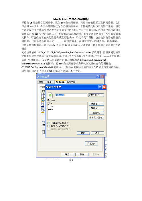 htm和html文件不显示图标的解决