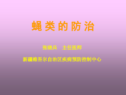 蝇类的防治