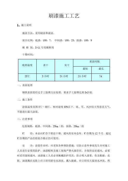 刷漆施工工艺